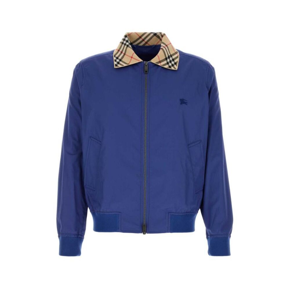 Burberry Men Blue Cotton Jacket